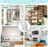 OXDFK 12 Closet PCS Wire Shelf End Bracket, Plastic Shelves Brackets with Screws, Heavy Duty Wall Mount Brackets