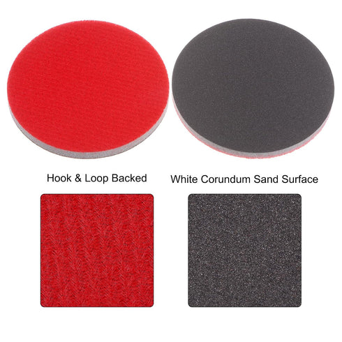 50pcs 1500 3 Inch uxcell Grit Sanding Sponge Hook and Loop Sponge Sanding Disc Wet/Dry for Car Wood Drywall Metal