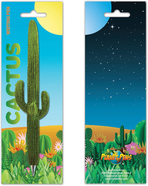 Planet Pens Cactus Novelty Ballpoint Pen, Cute Fun & Unique Writing Instrument for Kids & Adults Office Supplies