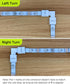 JACKYLED 30 Pcs 3-Pin LED Connectors, 10mm L Shape Unwired Solderless Adapter Connectors for WS2811 WS2812B