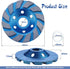 OCR 4" Diamond Concrete Grinding Wheel, 12-Segment Disc for Angle Grinder