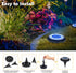 2-in-1 2 Pack) Flacchi Solar Lights Outdoor Waterproof - Solar Powered Ground Lights Outdoor Solar Disk Light Landscape
