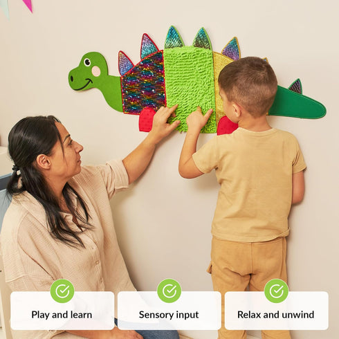 ODOXIA Sensory Wall Panel | Sequin Busy Board for Sensory Room and Daycare | Montessori Toys and Activity | Autism Mats