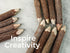BSIRI Rustic Twig Wooden Graphite Pencils, 12-Pack, Birch Tree, Camping Decorations, Novelty Gifts for Kids