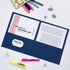 Avery Two Pocket Folders, Holds 40 Sheets, Business Card Slot, 125 Assorted Folders
