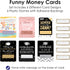 Set 6 Big Dot of Happiness Assorted Graduation - DIY Graduation Party Cash Holder Gift - Funny Money Cards