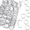 HAUTOCO 100 Pcs Loose Leaf Binder Rings, 0.75 Inch Nickel Plated Metal Rings for School Home Index Cards
