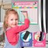 Magnetic Reward Chart for Kids Dry Erase 13” X 17” Multiple Kids Refrigerator Star Behavior Chore Chart for Kids at Home - Magnetic Whiteboard for Fridge - 6 Dry Erase Markers Included by Scribbledo