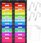 Storage Pocket Chart, Heavy Duty Wall File Organization Folder with 20 Clear Pockets for Classroom & Office