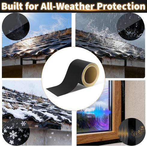 JKLESA 3.75 30 Flashing Tape for Windows and Doors, in x ft Roll, Acrylic Adhesive, Black Self-Adhesive Flashing Tape