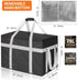 CIFMORE 2 Pack XXXL Insulated Food Delivery Bag with Removable Hard Bottom, Reusable Insulated Grocery Bag for Hot