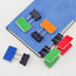 Rectangle Medium Paper Clips, Easy Grip, Assorted Color, 8 Pcs/Set, Office Supplies