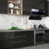 Black Gold Granite Contact Paper, Peel and Stick Waterproof Marble Wallpaper for Kitchen Countertops