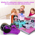 MECOLOUR Multi-Roll Heat Tape Dispenser, 6 pcs Sublimation 1" + 3" Core Double Reel, Semi-Automatic - PURPLE