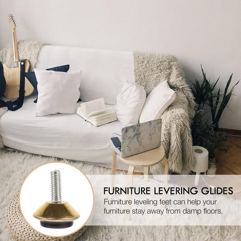 ULTECHNOVO Floor Mat Adjustable Table Decked Accessories, Swivel Chair Adjustable Furniture Levelers for Heavy Cupboard
