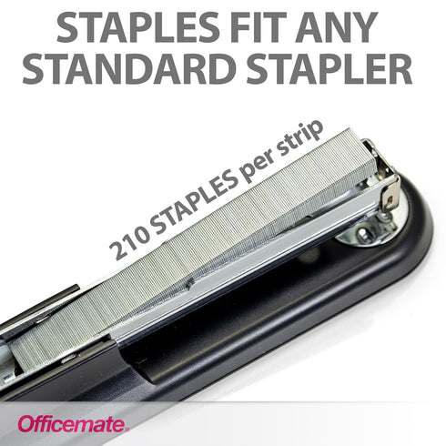Officemate Standard Staples, 5 Boxes, 5000 Staples/Box (91925)