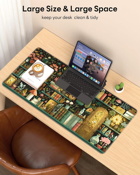 Velluxion 31.5x15.7'' XL Gaming Mouse Pad, Large Desk Mat with Anti-Slip Rubber Base & Stitched Edges for Gaming