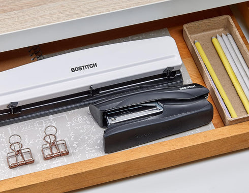 Bostitch Office Heavy Duty Stapler, 40 Sheet Capacity, No Jam, Full Strip, Black for Classroom or Office