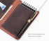 Robrasim Top Bound 3"x5" Memo Notebook Covers, Genuine Leather Cover for 3x5 Top-Spiral Notebook, Note Pad Holder Cover
