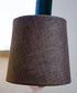 5x6x5 Chocolate Burlap Drum Chandelier Clip-On Lampshade - Perfect for chandeliers, foyer lights, and wall sconces
