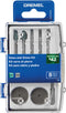 Dremel 735-01 Glass Etching Rotary Tool Kit, 8 Piece Set with Grinding Stones, Polishing Disc, Blue