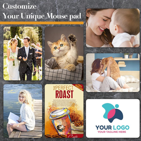 A-SUB 3mm 9.4x7.9x0.12 Inches 11pcs Sublimation Mouse Pad Blank Rectangular Blanks Thick for Transfer Heat Press