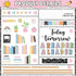 Set Bookshelf Bulletin Board Composition Notebook Classroom Decorations Reading Library Bulletin Board Composition