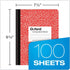 Oxford Composition Notebook 6 Pack, Wide Ruled Paper, 9-3/4 x 7-1/2 Inches, 100 Sheets, Assorted Marble Covers, 2 Each: Blue, Green, Red (63762) by Oxford