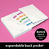 PAPERAGE Lined Journal Notebook, Blush, 252 Pages, Medium 5.7 x 8 inches, 100 GSM Thick Paper, Hardcover