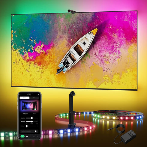 DeckTok TV Backlight LED 15ft - TV Backlight Sync to Screen PC