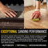 4-Sided Pack, 18, 36, 60, 80, 100, 120, 150, 180, 220, 320-3.9" 2.75" 1" Dura-Gold Hand Sanding Block Sponge Variety