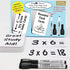 Imagine2Master 60 Blank Dry Erase Index Cards (3” X 5”) with 2 Dry Erase Markers - Glossy Laminated Finish