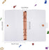 Tenare 2 Pcs Clear A6 Binder Glitter Budget Binder PVC 6 Ring Cover Rose Gold Soft Notebook Transparent Shell