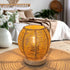 Rattan Table Lamp, Mini Boho Lamp, Vintage Wicker Nightstand Small Lamps with