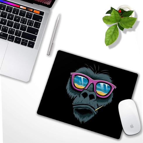 Mouse pad, computer mousepad with funny gorilla design, non-slip rubber mouse pad for home and office by SHALYSONG