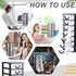 Thyle 2 Pcs Plastic Drawers Organizer, Mini Stackable Storage Organizer Containers for Desktop, Classroom, Black
