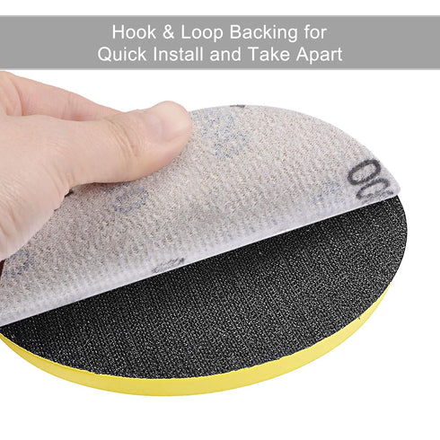 uxcell 5 Inch Sanding Disc, 600 Grit Hook and Loop Wet Dry Sandpaper for Orbital Sander, 5 Pcs
