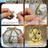 Quasynel 2PCS 6inch Glass Fishing Night Lights - Cracked Glass Ball Nautical Lamp with Decorative Pendants Battery