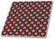 3dRose Bizarre Geometric Red Black and White Ottoman Tile Pattern 8 Inch