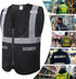 Hi-Visibility Security Vest with Pockets - ANSI/ISEA Compliant Safety Gear for Men & Women