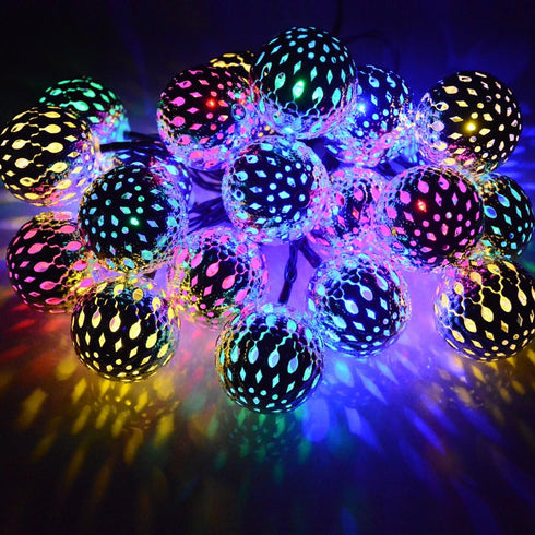 dephen - 15ft Outdoor String Lights 20LED Solar Christmas Lights Outdoor Waterproof