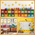 gisgfim 84 Pcs Sun Cutouts, 12 Designs Bulletin Board Cut Outs for Happy Sun Classroom Cut-Outs Spring Summer Party