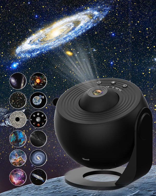 Sunbox Galaxy Projector,13 in 1 Planetarium Star Projector with Solar System & Constellation,