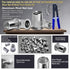 AskWay 430Pcs (M8/M6/M5/M4/M3), Pressure Rivet Nut Tool Kit, Aluminum Rivet Nut Combination Suitable for Furniture