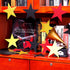 Gejoy 80 Pieces Glitter Star Cutouts, 6 Inches Length Paper Confetti for Classroom Wall Movie Party Decoration (Red,