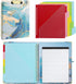 Clipboard with Storage and Refillable Notepad for Letter Size 8.5"x 11", Cute Clip Board with 5 Extra Folders and Tabs
