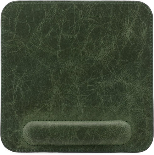 Londo Top Grain Leather Mousepad with Wrist Rest for Comfortable Use