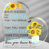 Yulejo Sunflower Gift for Women Sunflower Desk Decor Acrylic Inspirational Quote Keepsake