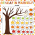 Fall Tree Classroom Bulletin Board Decorations Pumpkin Maple Leaves Cutouts for School Home Decor