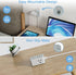 TESSAN Small Flat Plug Power Strip, Ultra Thin Extension Cord with 3 USB Wall Charger, 3 Outlets Mini Charging Station